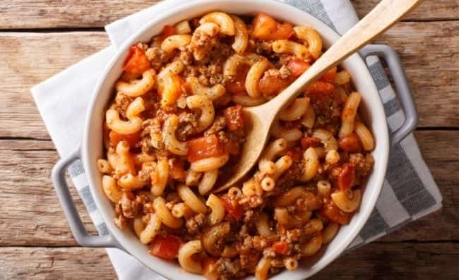 What can I substitute for milk in a Hamburger Helper?